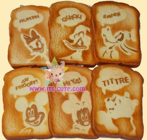 Scented Disney Character Toast Squishy group