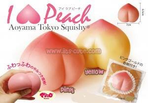 Aoyama Tokyo I Love Peach Squishy front