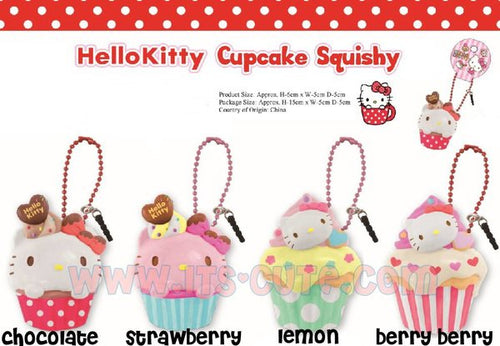 Sanrio Hello Kitty Cupcake Squishy Front