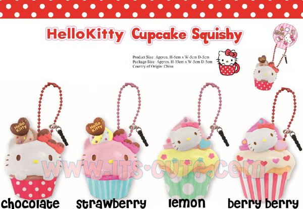 Sanrio Hello Kitty Cupcake Squishy Front