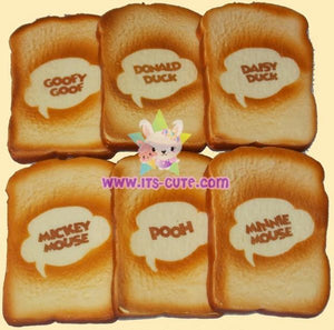 Scented Disney Character Toast Squishy back
