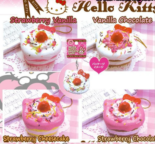 Hello Kitty Sweets Cafe Shortcake Squishy Group