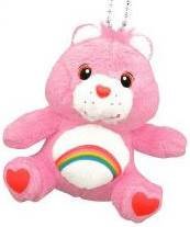 Small Care Bears Plush Dolls with Ball Chain Close-up